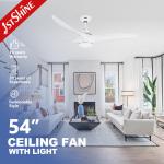 ROHS Smart 6 Speed Color Changing Ceiling Fan For Home Decorative for sale