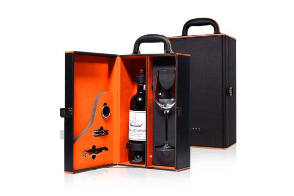 CMYK Litho Printing Wine Bottle Gift Boxes ISO Liquor Gift Box Packaging
