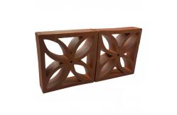 China Red Brick Breeze Blocks Concrete Screen Wall Sun Wall Hollow Brick Wall Design supplier