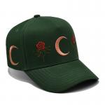 5 Panel Flat Curve Snapback Cap With Embroidery Logo Structured Baseball Cap