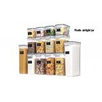 Hot Sale Food Containers Plastic Airtight Jar Sugar Bowl Various Capacities Custom Logo Accept for sale