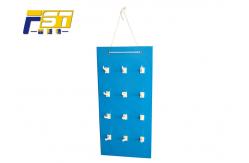 China Cardboard Paper Side Wing Display , Size Customized Counter Hook Display Stand supplier
