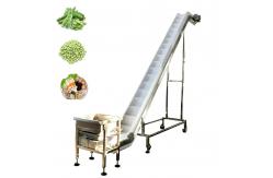 China High Capacity Granule PVC PU Belt Incline Conveyor With Hopper supplier