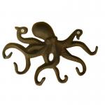 Wall Mounted Creative Octopus Cast Iron Hat Hooks for sale