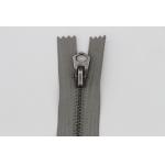 Grey Tape Decorative Zippers For Sewing , Front Zipper Heavy Duty Invisible Zipper for sale