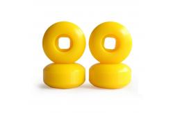 China 4 Pcs Set White 52x32mm Street Skateboard Wheels Polyurethane 100A Hardness supplier