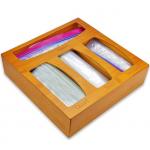 Drawer Bamboo Ziploc Bag Organizer Food Storage for sale