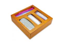 China Drawer Bamboo Ziploc Bag Organizer Food Storage supplier