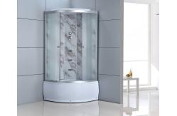 China Bathroom White Quadrant Shower Enclosure Aluminum Frame supplier