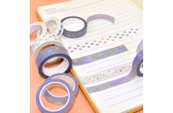 China Custom Foil Printing Japanese Washi Paper Tape Wholesale Washi Tape Personalizado supplier
