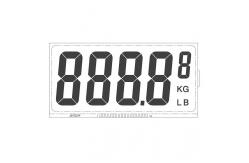 China Alphanumeric 7 Segment Custom LCD Display I2C Interface For Front Screen supplier