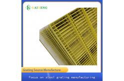 China Plastic Dipping Yellow Steel Open Mesh Metal Grid Floor Net supplier