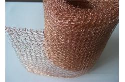China High Precision Knitted Wire Mesh Tape 25mm Stainless Steel Round Hole supplier