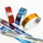Adjustable Waterproof Tyvek Paper Wristbands With Custom Logo Printing