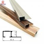 Solid Laminate Flooring Aluminium Bullnose Stair Nosing Staircase Protection for sale