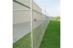 China Heavy Duty 6ft X 50ft Galvanized Steel Chain Link Fence Fabric 9 Gauge supplier