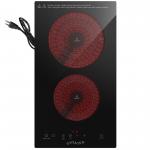 China Electric Cooktop 2 Burners 110V~120V 12 '' Electric Stove Top Countertop 1800W factory