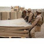 Low Carbon Steel Wire Welded 75*75mm Military Defensive Barriers For Shooting Field for sale