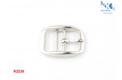 China Shiny Metal Shoe Strap Buckles K2238 / Custom Handbag Hardware RustProof supplier