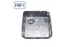 China 4*4 Square Galvanized double Gang Metal Electrical Box Junction Box supplier