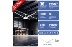 China 100 Inch DC Plastic Ceiling Fan With Light Energy Saving Low Power Consumption supplier