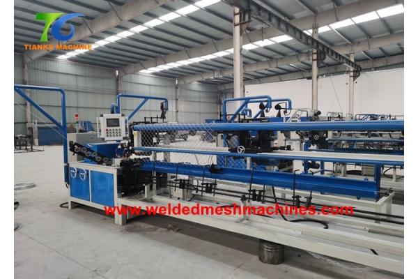 2.0mm Double Spiral Wire Plc Diamond Mesh Fencing Machine
