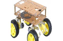 China 400mAh 4WD Robot Car Chassis With DC Motor supplier