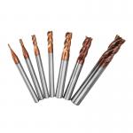 4 Flute Flattened Solid Carbide HRC55 Square End Mill for sale