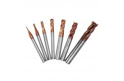 China 55 Hrc Solid Carbide End Mill / 4mm 4 Flute End Mill CNC Tools supplier