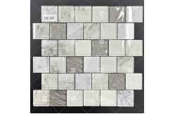 China Contemporary Style Rectangular Glass Mosaic Tile For Bathroom AAAA supplier