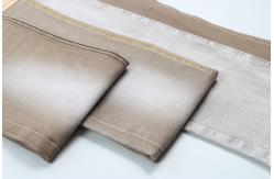 China Colorful Light Weight Stretch Denim Fabric In Khaki supplier