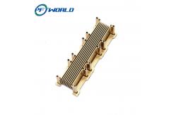 China Titanium Anodize Brass Turning Parts , LGS Standard Precision Brass Components supplier