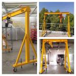Aluminum Alloy Portable Gantry Crane 3 Ton Mobile Gantry Cranes Remote Control for sale
