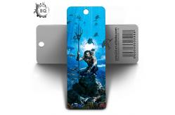China PET Flip & 3d Effect Plastic Custom 3D Bookmark With Tassels / Lenticular Printing Services supplier