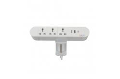 China Surge Protection Clamp Desktop Power Outlet With Usb C supplier