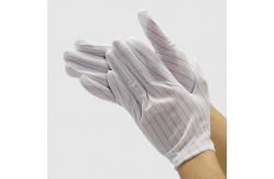 China Polyester Anti Static ESD Gloves Lint Free PVC Dotted ESD Gloves supplier