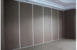 China Classroom Sound Proof Partitions , Aluminium Frame Sliding Folding Wall Dividers supplier