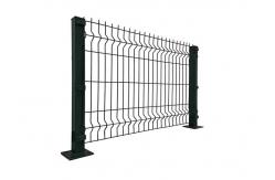 China Metal Frame Curvy Welded V Mesh Security Fencing supplier