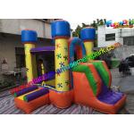 Mini Inflatable Bouncer House , Kids Inflatable Bouncer With Small Slide for sale