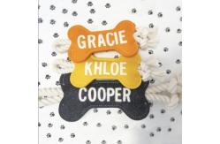 China Chewing Toy Felt Bone Shape Pet Tugboat Toy Rope for Small Dog supplier