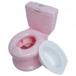 Pink Plastic Baby Potty Toilet EN71 Certified Pure Color Design Custom Logo Available for sale