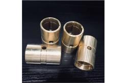 China Precision Flanged Groove Cast Bronze Bearings Spiral Inside Groove Bearings supplier