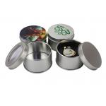 CMYK Round Badge Tin Box Packaging Chocolate Cookie Metal Can Cartoon Pattern for sale