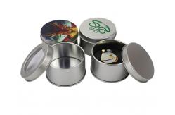 China CMYK Round Badge Tin Box Packaging Chocolate Cookie Metal Can Cartoon Pattern supplier