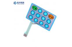 China Customized Flat Membrane Switch , Printing Rubber Keypad Control Panel Overlay supplier