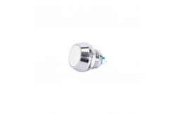 China 2Pin 12mm Momentary Push Button Switch , IP65 Flat Momentary Switch supplier