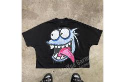 China Custom Acid Washed T Shirt Pour Hommes Streetwear T Shirts Heavy Weight supplier