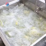 Single cylinder fruit and vegetable washing machine with slag separator Leaves Vegetables Onions Leafy vegetables Cabbage varieties Herbs Fruiting vegetables Wash Washer Washing Cleaning processing