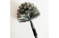 China Durable Flexible Ceiling Fan Duster Telescoping Pole Hard Bristles Long Handle  Cobweb Duster supplier