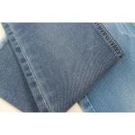 9.2oz Cotton Polyester Spandex Denim Fabric Recycled Yarn Dark Blue Sanforizing for sale